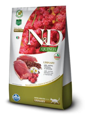 Ração N&d Quinoa Urinary Pato Para Gatos Adultos 1.5kg