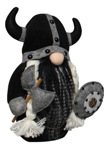 Muñeco De Peluche Gnomo Sin Rostro Caballero Enano Viking