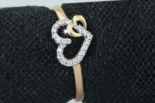 Imagen 6 de 10 de Anillos Compromiso Moda Oro Amarillo 18k Mujer Dama Elegante