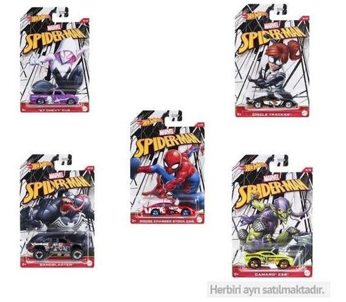 Hot Wheels Spider Man Serie De 5 Marvel 