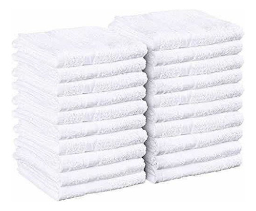 Toalla Peluqueria Pack X12 100% Algodon 44x70cm Blanca