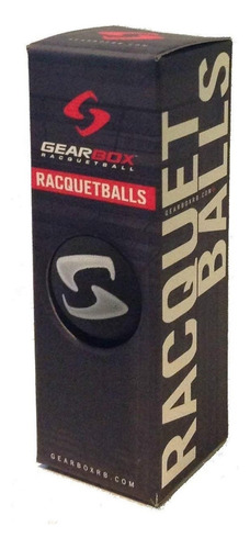 Gearbox 3 Pelotas De Racquetball De Color Negro