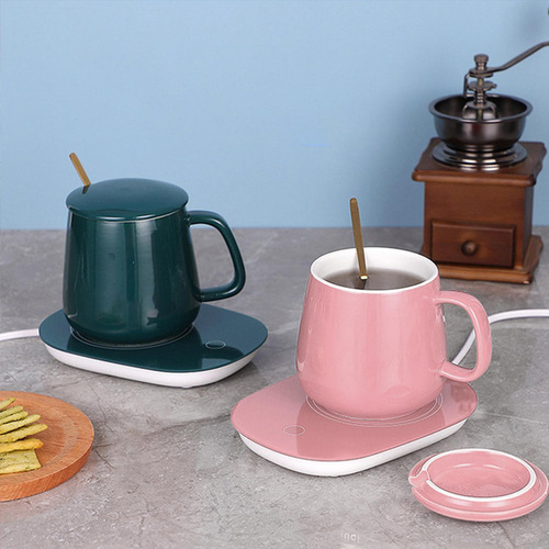 2 Posavasos Calentador De Café Para Té Con Leche, Rosa