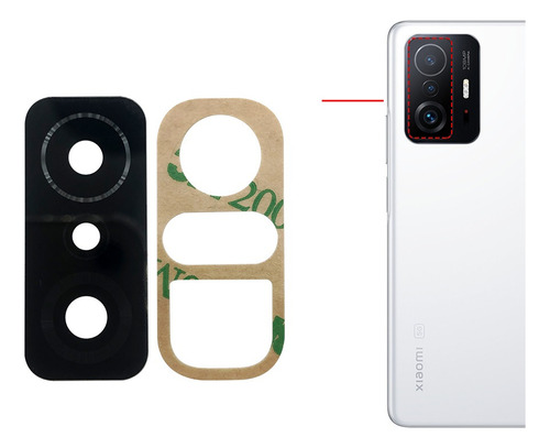 Repuesto Vidrio Lente D Cámaras Para Xiaomi Mi 11t / 11t Pro