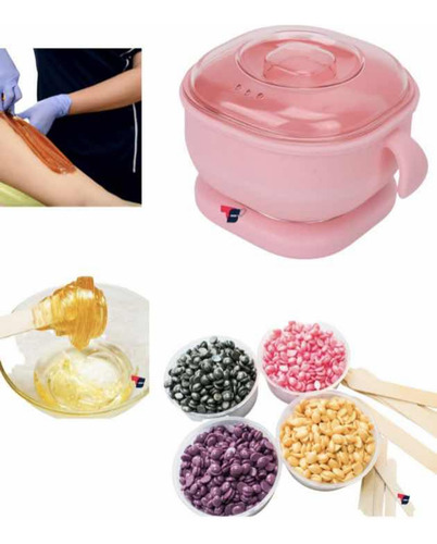 Olla Para Cera Depilatoria Plegable Portátil + 2 Ceras
