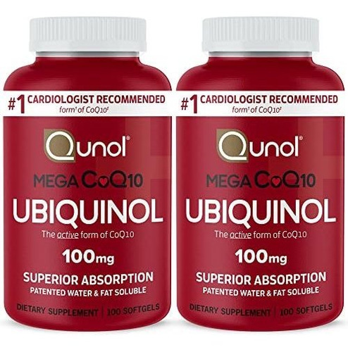 Suplemento Ubiquinol Coq10 100 Mg Cápsulas Blandas, Qunol Me