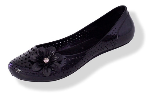 Sandalia Balerina Flat Pvc Flor Lavable Sandarely Camila