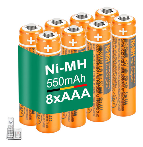 Batería Recargable Aaa Nimh Hhr55aaabu Panasonic 1.2v ...