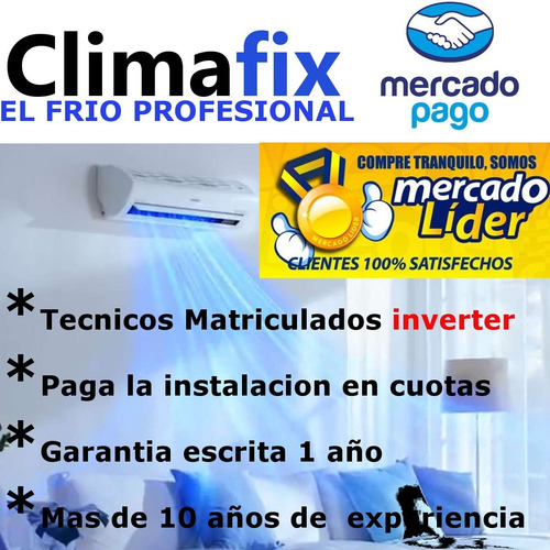 Instalacion Split Aire Acondicionado Matriculado