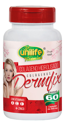 Colagenos Dermfix Hid. Vit 60caps 450 Mg Unilife