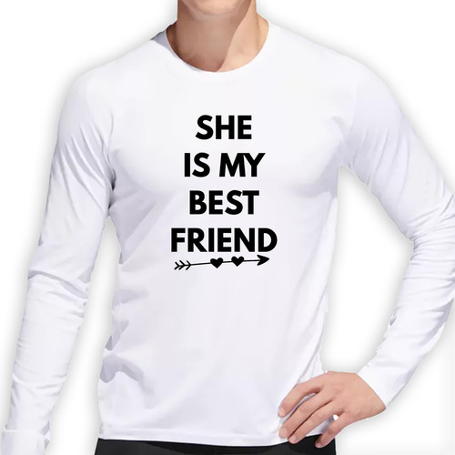Remera Hombre Ml She Is My Best Friend Amistad Love M1