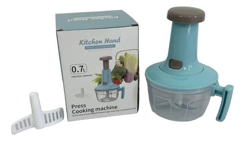 Procesador Manual Picador Triturador De Alimentos Push 700ml