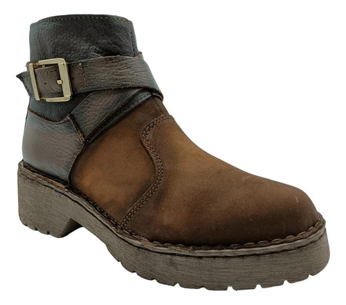 Bota Para Dama Lobo Solo 5031 Nobuck Topo 22/27cm