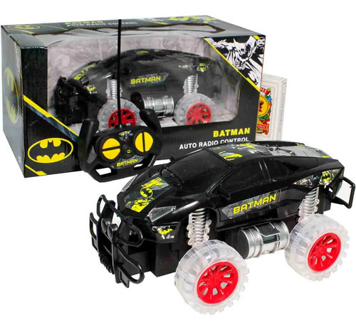 Auto Radio Control Batman Ruedas C/luz - Dgl Games & Comics Color Negro