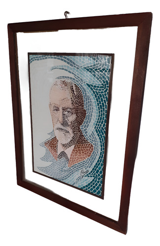 Retrato De Sigmund Freud Pintado A Mano Por Basia Psicologia (Usado)