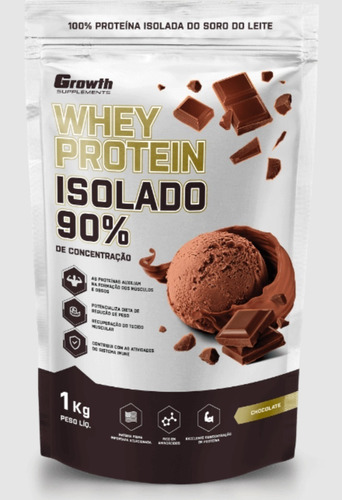 Whey Protein Isolado 1kg - Growth Supplements