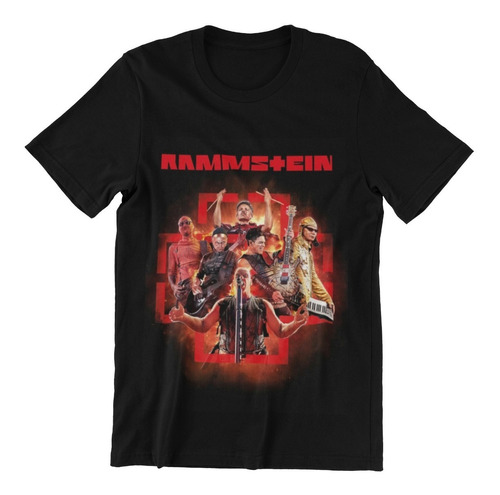 Polera Unisex Rammstein Rock Heavy Metal Estampado Algodon