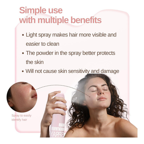 Hair Identifier Spray For Face Shavingface Hair Identifier