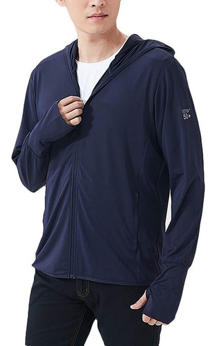 Polera Uv Hombre Uf 50+ Sudadera Con Capucha, Chaqueta Liger