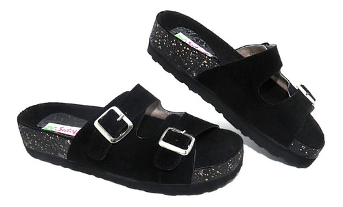 Sandalias Zueco Birk Mujer Liviana Comoda Hebilla Moda Kw