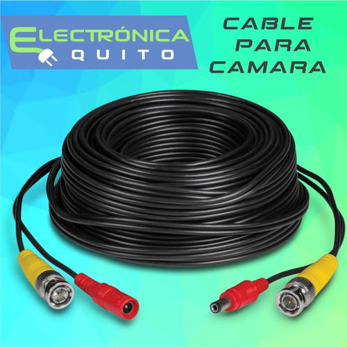Cable Para Camara Seguridad Cctv Video Y Poder Bnc 10mt. 