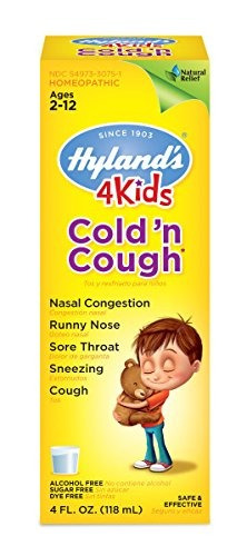 Hyland.s 4 Kids Cold .n Cough Relief Liquid, Alivio Natural 