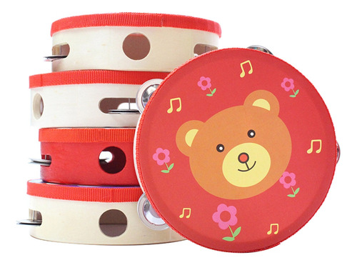 / (h) Mini Pandereta De Mano For Niños Pequeños, 6 Pulgadas,