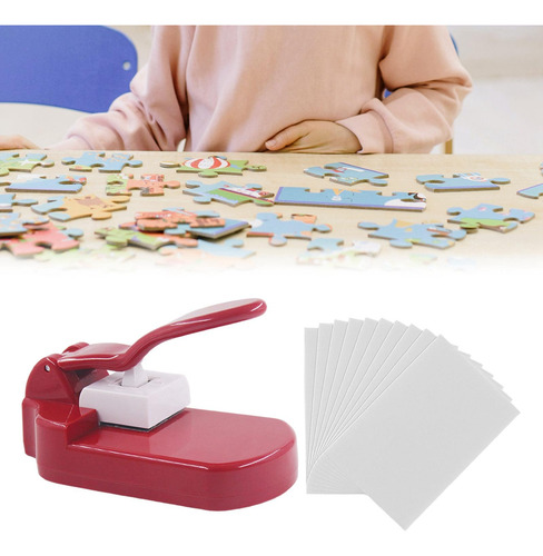 Máquina De Fazer Quebra-cabeça De Papel Artesanal Vermelho