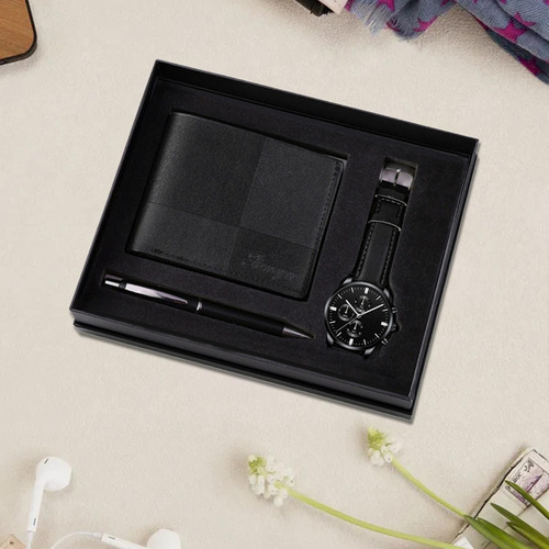 Nuevo Elegante Kit De Regalo For Hombre Con Reloj Tipo