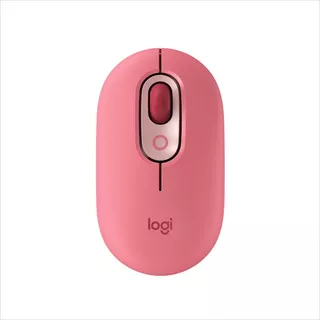 Mouse Inalámbrico Bluetooth Logitech Pop Sensor Óptico Color Rosa Coral