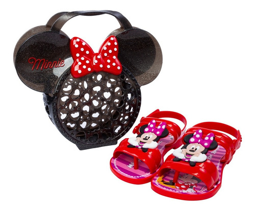 Sandalia Kids Minnie Show Bag Grendene Promo 