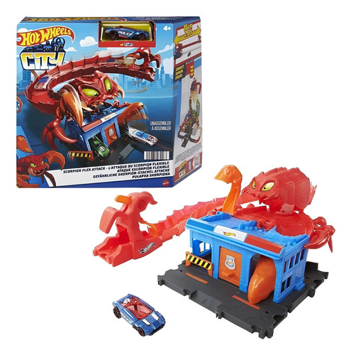 Pista Da Hot Wheels City Ataque Escorpião Brinquedo - Mattel