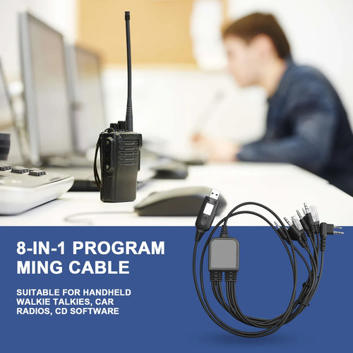 Nuevo Cable De Programación Usb 8 En 1 Para Motorola