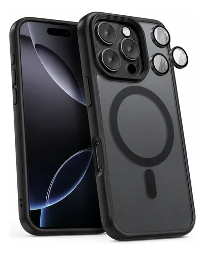 Capa Magnética Para iPhone 11 Ao 17 Pro Max C/ Lentes Câmera