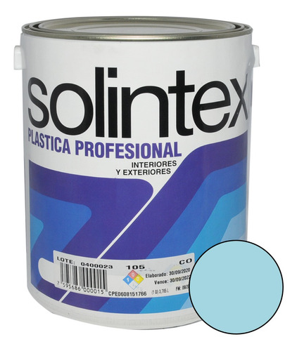 Pintura Caucho Plastica Profesional 180 1 Gl Azul Medio