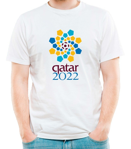 Imagen 2 de 6 de Remera Logo Mundial Qatar Hombre Mujer Niños Varios Diseños