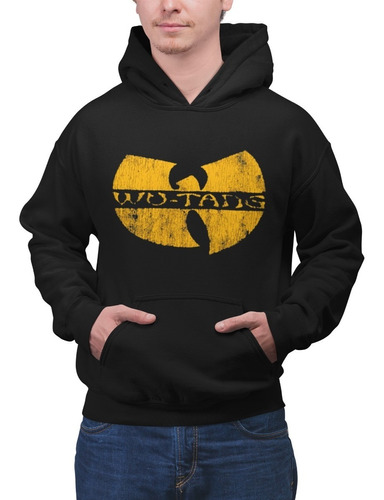 Poleron Unisex Wu Taang Musica Grupo Logo Estampado Algodon