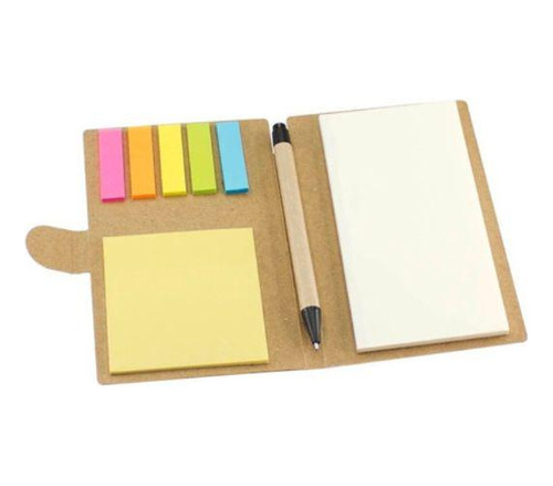 Libreta Set Ecológico Con Lápiz Y Accesorios Pack 100 Unds