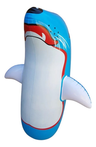 Mono Porfiado Inflable Grande 91cms Boxeo Niños Foca Azul