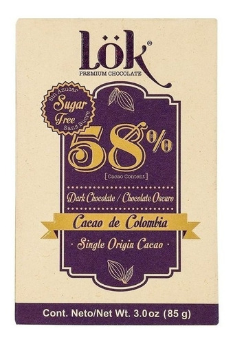 Imagen 1 de 7 de Oferta Del Dia Chocolate Oscuro Lok 85gr Technologiestrade