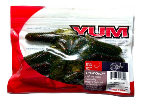 Señuelo Yum Goma Mud Mighty Craw Usa