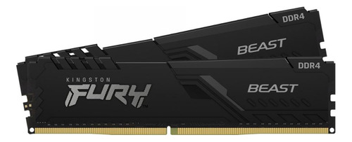Memória Ddr4 Kingston Fury Beast, 16gb (2x8gb), 3600mhz