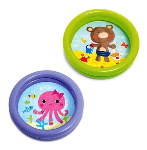 Piscina Inflable Redonda Para Bebes Playa Verano Animales 