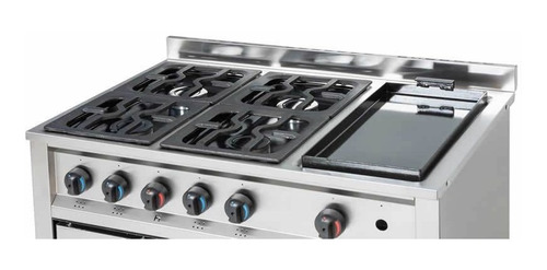 Imagen 4 de 9 de Cocina Industrial 4 Horn + Plancha Gastroequip Gtia Oficial