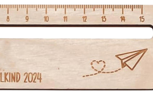 Regla De Madera Con Dibujos Animados, Accesorios De Regalo
