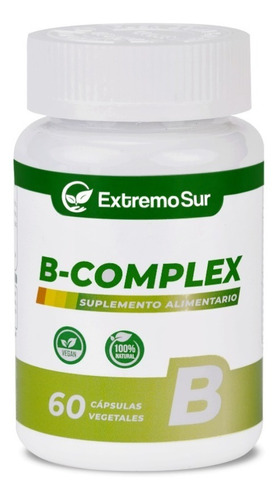 B Complex B1 B2 B3 B5 B6 B9 B12 Biotina 60 Capsulas Sabor Neutro