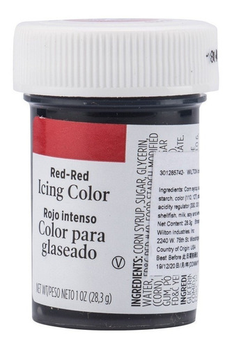 Imagen 1 de 5 de Gel Colorante Para Glaseado Rojo Intenso Original