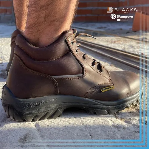 Botines De Trabajo Pampero Con Puntera Pl stica Art. 2719