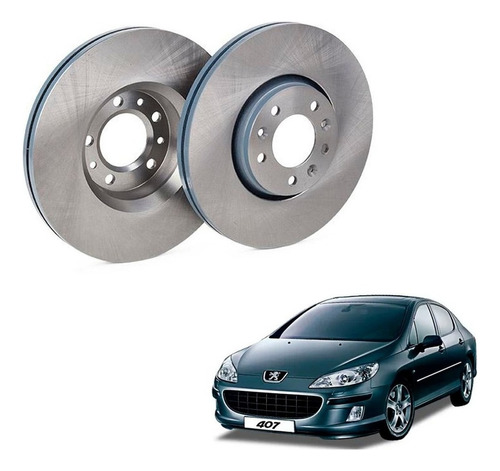 Par Discos Freno Delt Para Peugeot 407 2.0 2006 2010