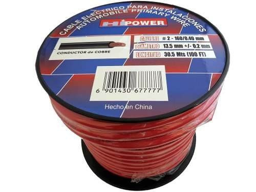 Cable De Bateria Rojo 30,5 Metros #2